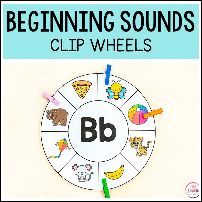 Beginning Sounds Clip Wheels