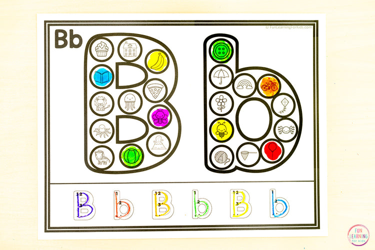 Alphabet Dot Marker Printable Beginning Sounds Worksheet Mats - Alphabet Sheets