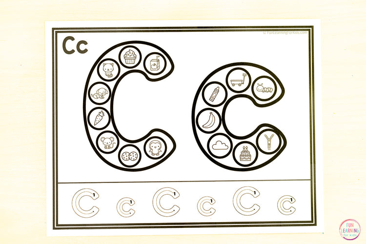 Alphabet Dot Marker Printable Beginning Sounds Worksheet Mats - Alphabet Sheets