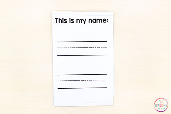 All About Me Activities