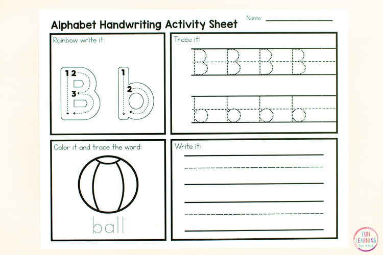 Alphabet Letter Formation Worksheets