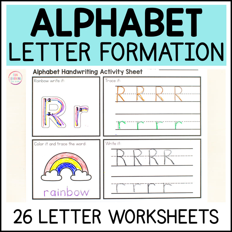 Alphabet Letter Formation Worksheets