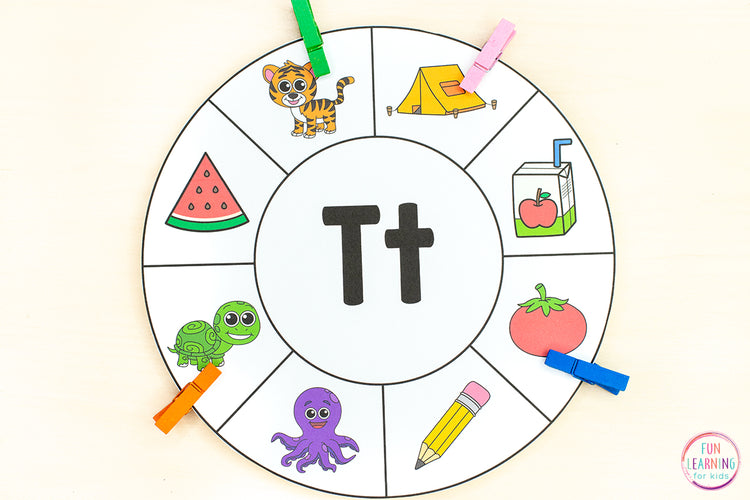 Beginning Sounds Clip Wheels