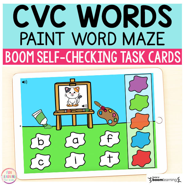 CVC Words Bundle | 7 Activities | Boom Cards™