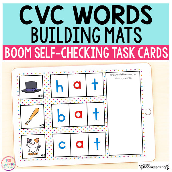 CVC Word Building Boom Cards™ | Digital Task Cards