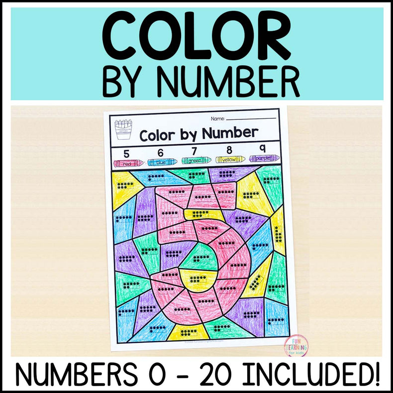 Color By Number Sense Activities