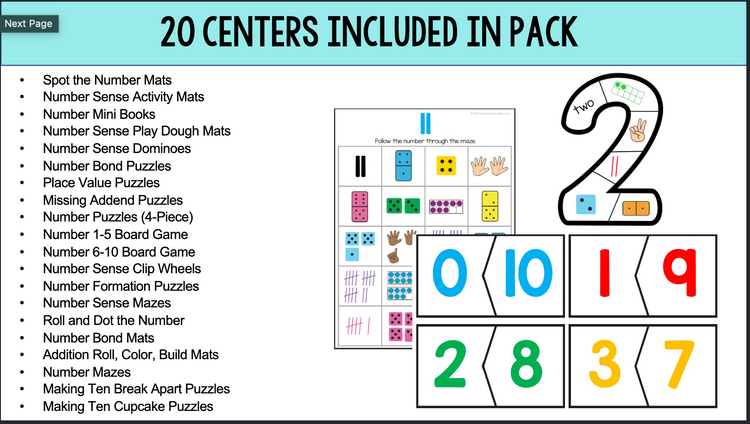 Number Sense Activities