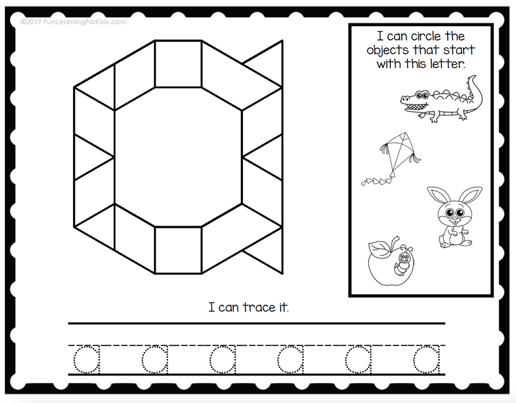 Alphabet Pattern Block Mats