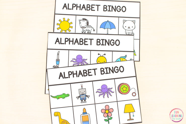 Alphabet Beginning Sounds Bingo Game | Letters and Letter Sounds