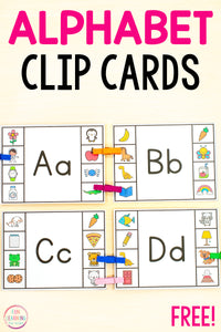 Alphabet Beginning Sounds Clip Cards