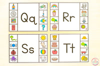 Alphabet Beginning Sounds Clip Cards