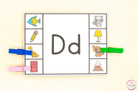 Alphabet Beginning Sounds Clip Cards