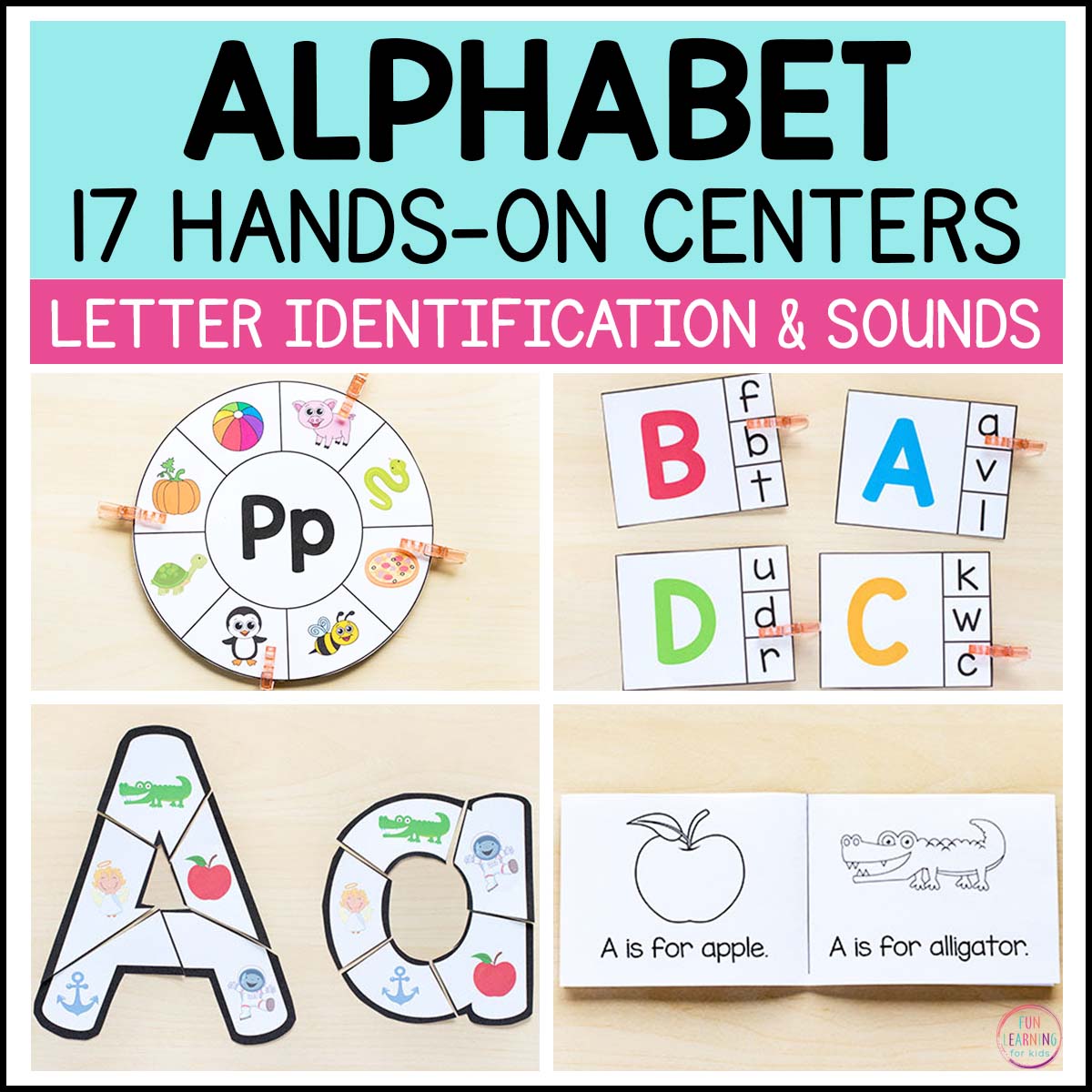 Phonics Bundle - Science of Reading Centers - Alphabet, CVC, Blends, Digraphs, CVCe