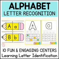 Alphabet Activities Bundle - Letter Recognition & Beginning Sounds Centers