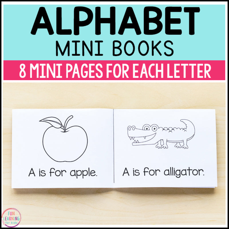 FLOWER ALPHABET Mini Coloring Book – Mini Muffin Bookstore