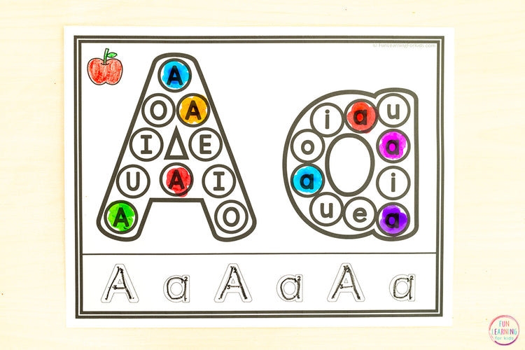Alphabet Dot Marker Printable Worksheet Mats - Letter Recognition Preschool