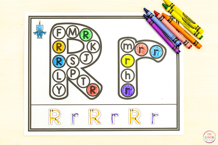 Alphabet Dot Marker Printable Worksheet Mats - Letter Recognition Preschool