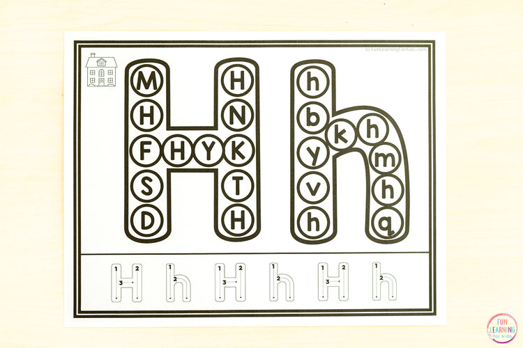 Alphabet Dot Marker Printable Worksheet Mats - Letter Recognition Preschool