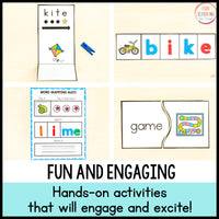 CVCe Words Activities & CVCe Centers | Reading CVCe Words, Magic E