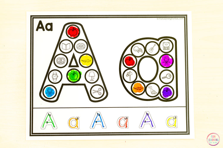 Alphabet Dot Marker Printable Beginning Sounds Worksheet Mats - Alphabet Sheets