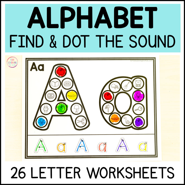 Alphabet Dot Marker Printable Beginning Sounds Worksheet Mats - Alphabet Sheets