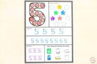 Dot the Number Worksheets 0-50