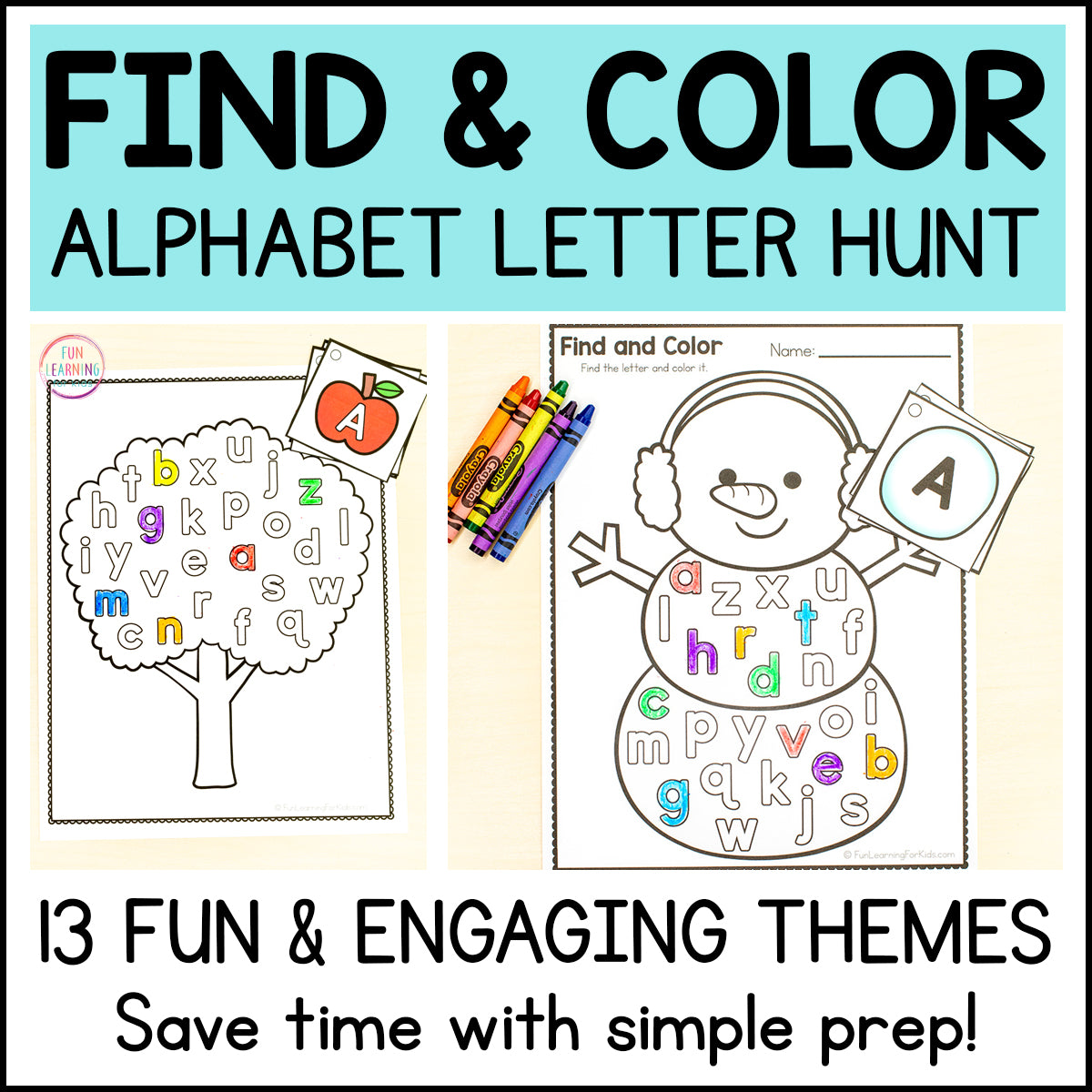 Alphabet Let Find and Color Alphabet Activity for Letters and Sounds - Alphabet Let ...