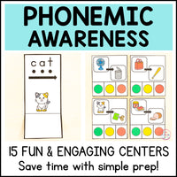 Phonological Awareness Centers Bundle | Phonics Centers | SOR