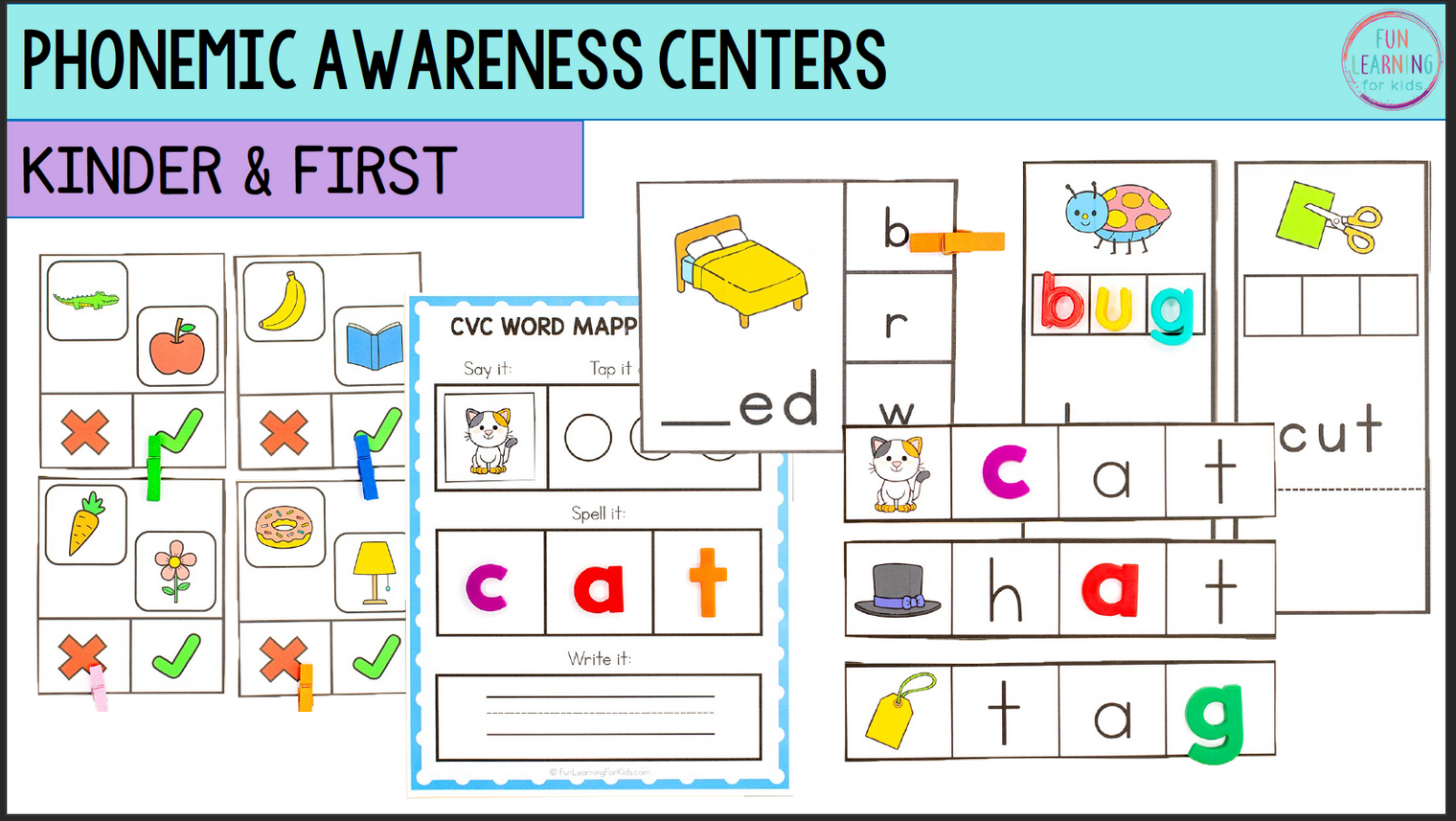 Phonemic Awareness Centers and Activities | Phonics Centers | SOR