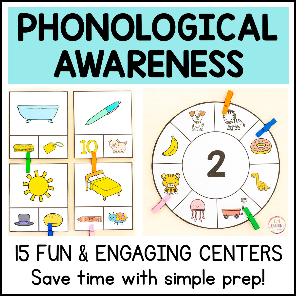 Phonological Awareness Centers and Activities - Science of Reading