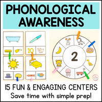 Phonological Awareness Centers Bundle | Phonics Centers | SOR