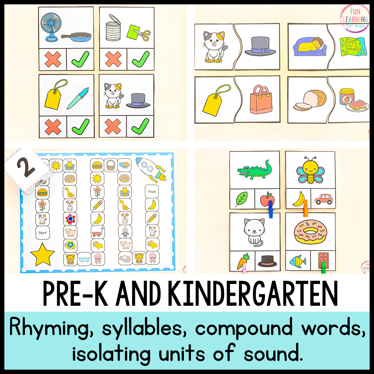 Phonological Awareness Centers and Activities - Science of Reading