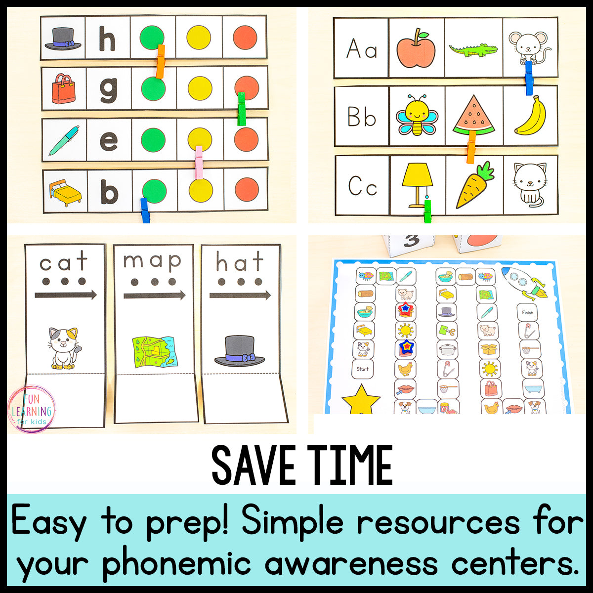 Phonemic Awareness Centers and Activities | Phonics Centers | SOR