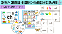 Digraphs Activities, Centers & Games | Digraph Phonics Activities