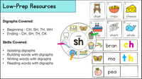 Digraphs Activities, Centers & Games | Digraph Phonics Activities