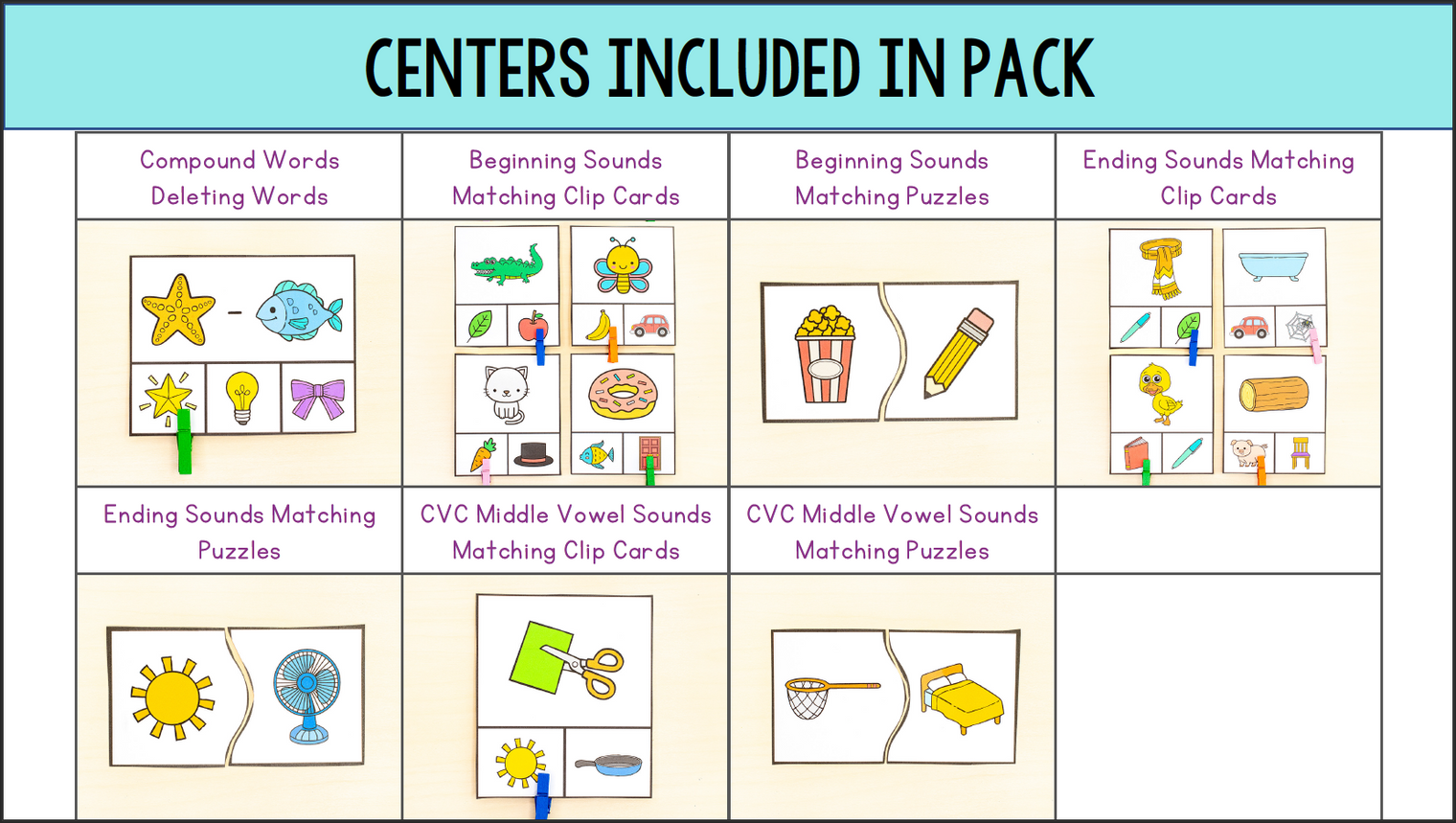 Phonological Awareness Centers and Activities - Science of Reading