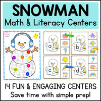 Theme Math and Literacy Centers Bundle for Pre-K & Kindergarten