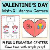 Theme Math and Literacy Centers Bundle for Pre-K & Kindergarten