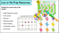 Editable Sight Word Games - Word Work Practice with Auto-fill - High Frequency