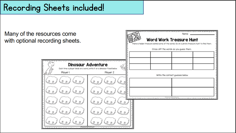 Editable Sight Word Games - Word Work Practice with Auto-fill - High Frequency