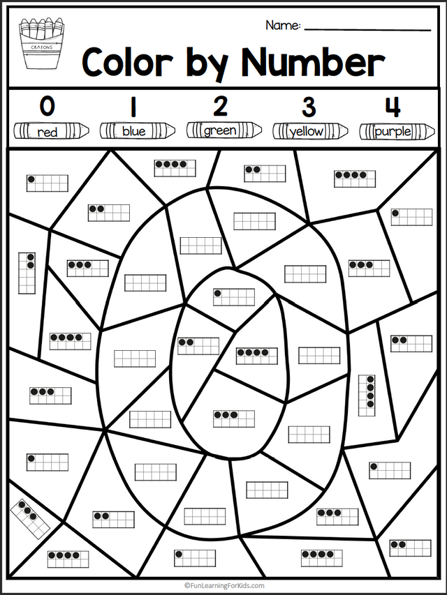 Color By Number Sense Activities