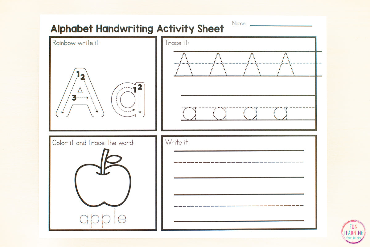 Alphabet Letter Formation Worksheets