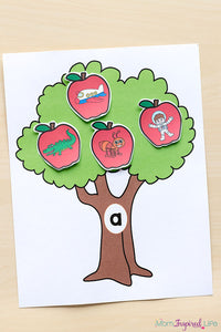 Apple Matching Alphabet and Math Bundle