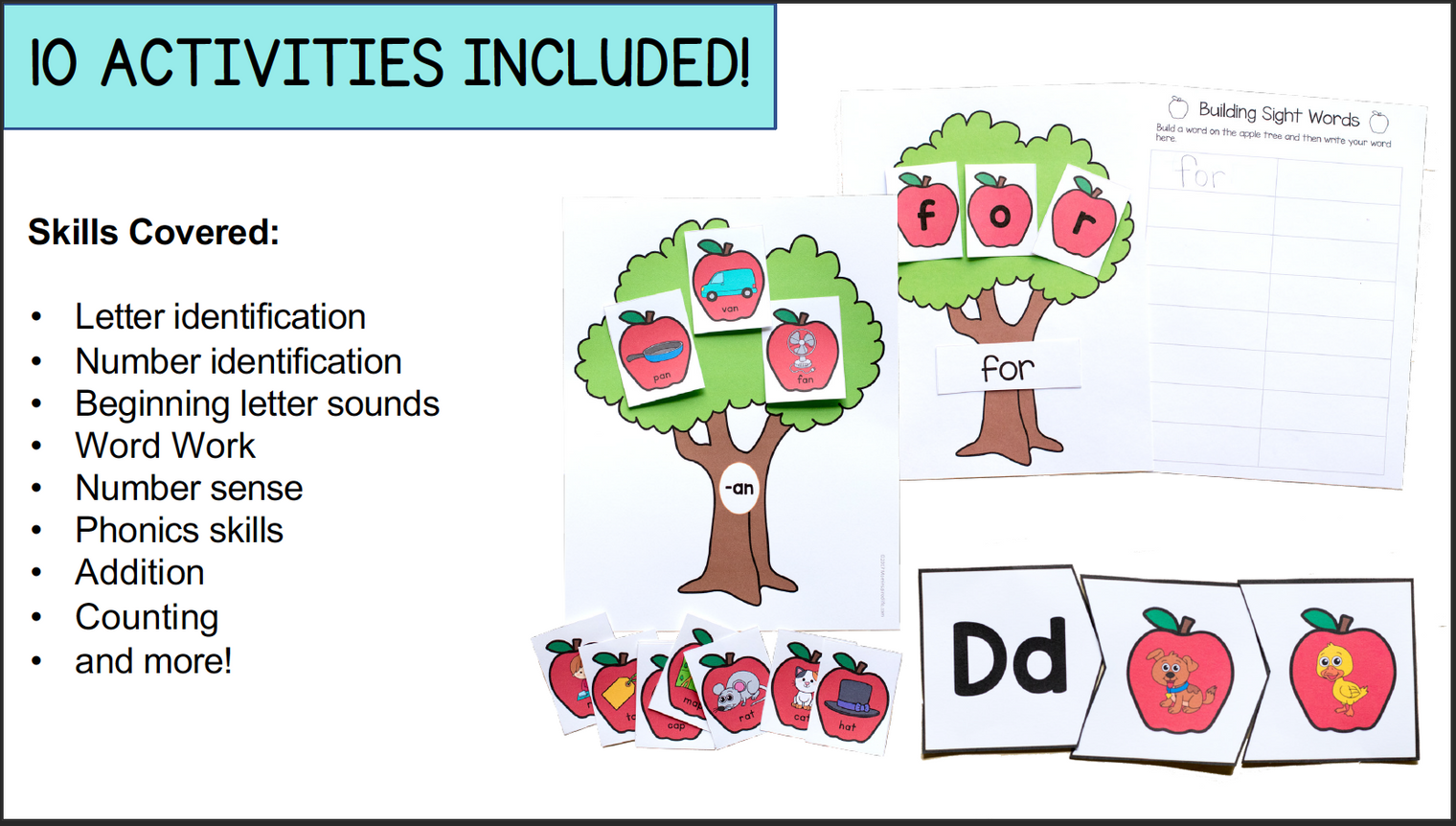 Apple Activities Mega Bundle – Math and Literacy