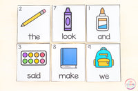 Back to School Editable Sight Word Games