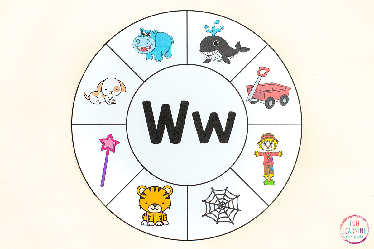 Beginning Sounds Clip Wheels