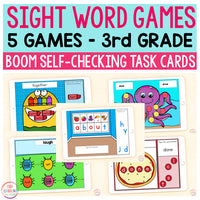 Sight Word Games | 5 Activities - Third Grade | Boom Cards™