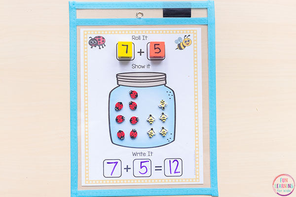 Insect Theme Math and Literacy Printables for Pre-K and Kindergarten