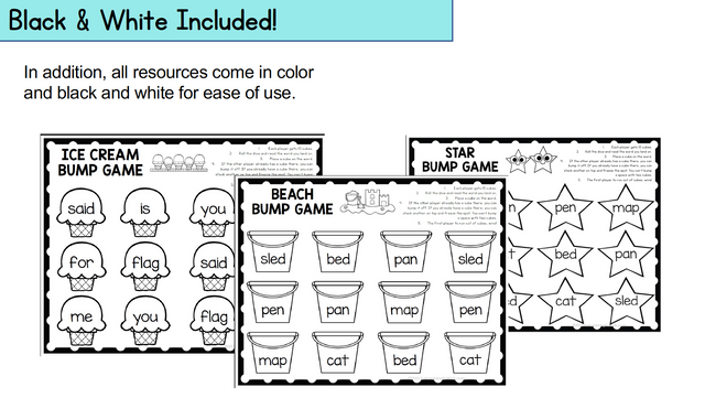 Editable Word Work - Seasonal Bump Games – Fun Learning for Kids® Shop