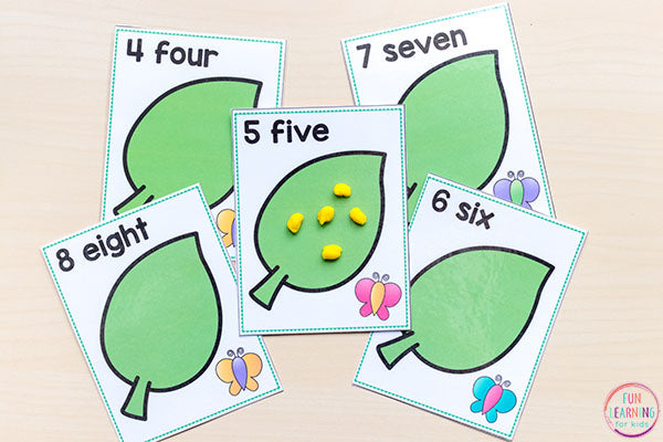 Insect Theme Math and Literacy Printables for Pre-K and Kindergarten